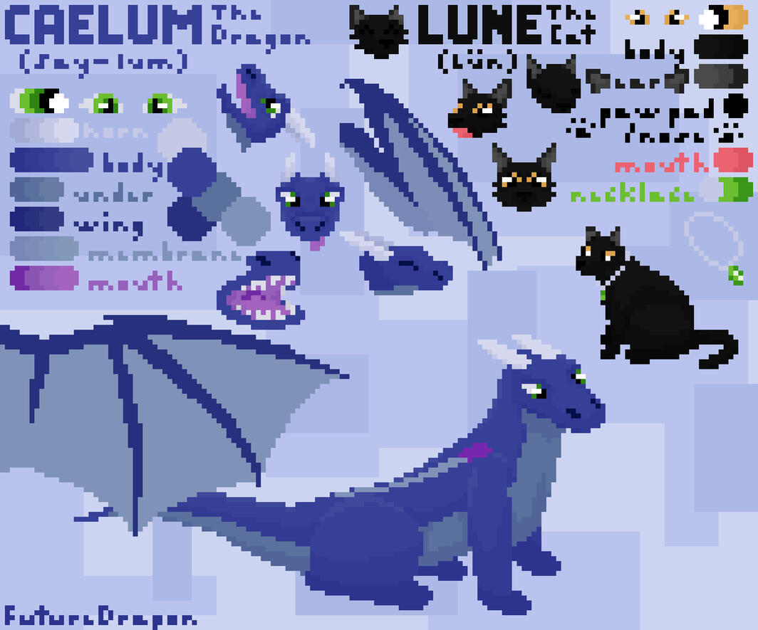 Caelum and Lune - Ref Sheet